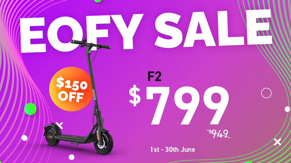 F2 electric scooter EOFY Sale at Segway Online