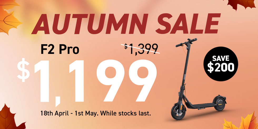 Autumn Sale - F2 Pro electric scooter $1,199