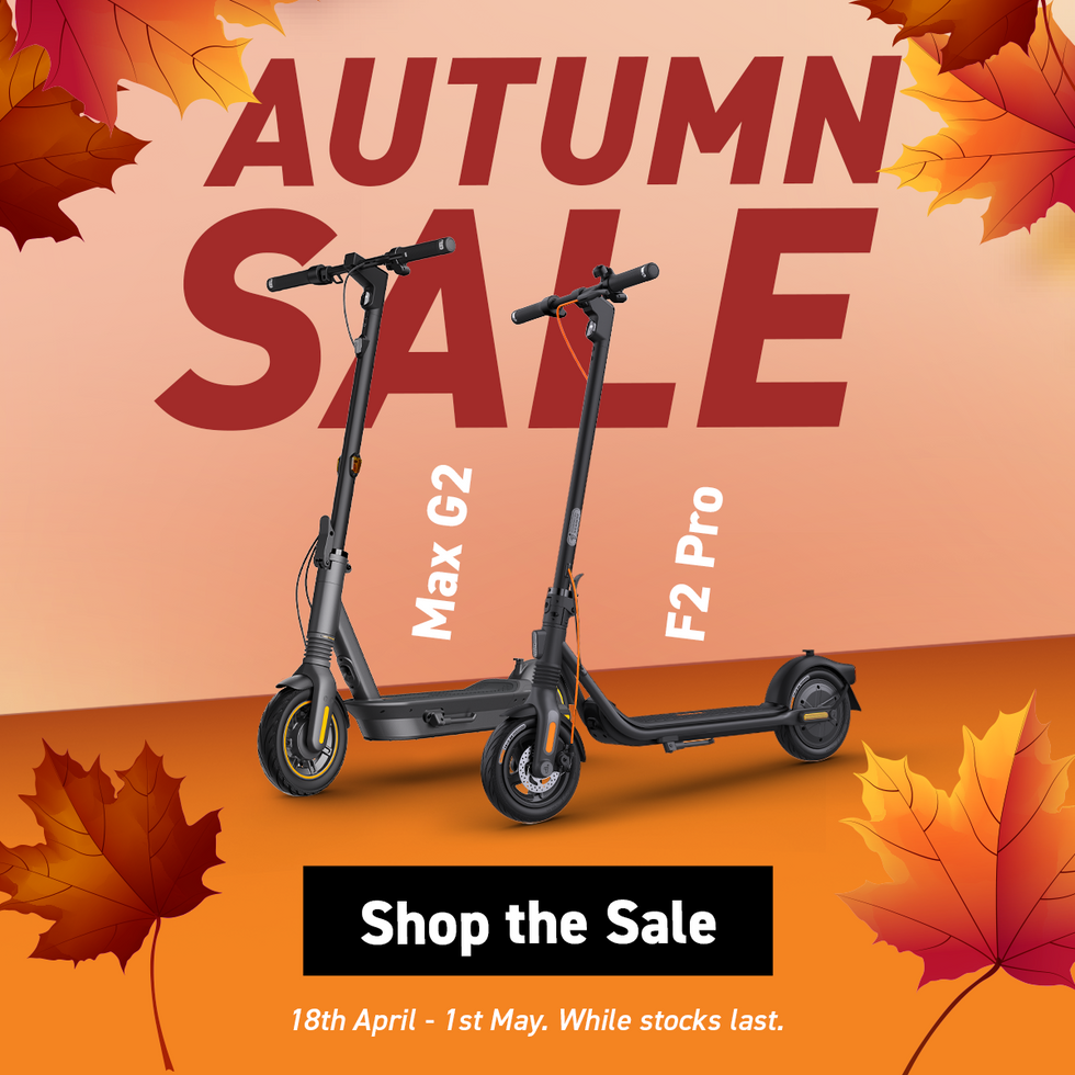 Autumn Sale - Great deal on Max G2 and F2 Pro electric scooters